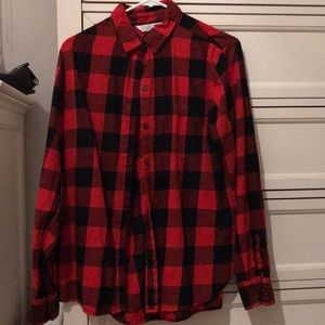 red and black flannel oversized